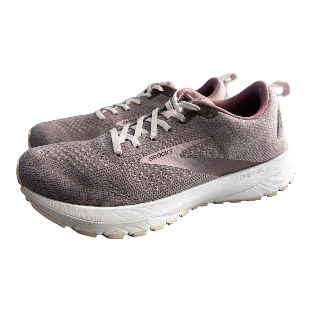 Brooks Revel 4 Running Comfortable Women's Sneakers Size 8.5 Metallic Primrose